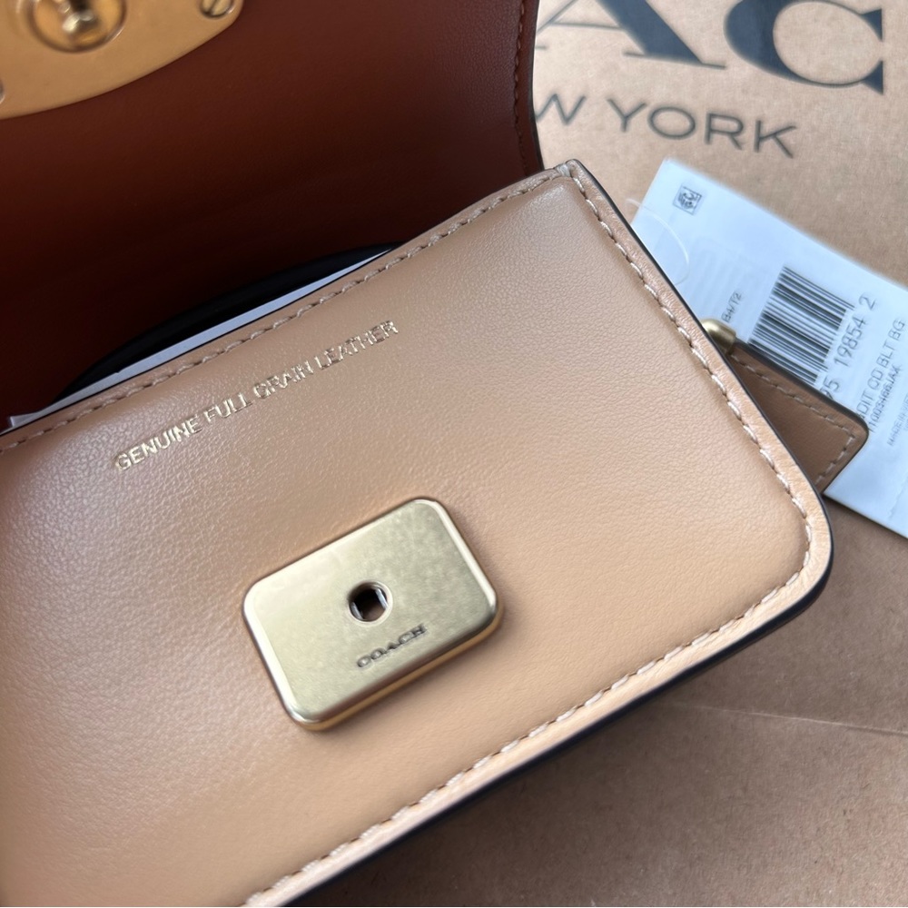 Coach Tan Bandit Card Case Belt Bag NWT - Picture 4 of 7